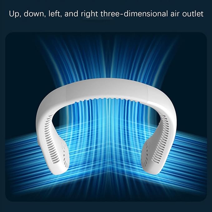 Neckband Portable Air Conditioning Neck Cooler Cooling Ventilator Summer Rechargeable USB Mini Bladeless Fan